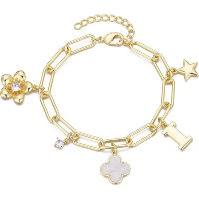 Adornia Initial Charm Bracelet