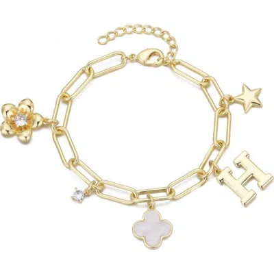Adornia Initial Charm Bracelet