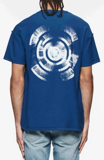 Purple Brand Wheel Cotton Graphic T-shirt In Blue