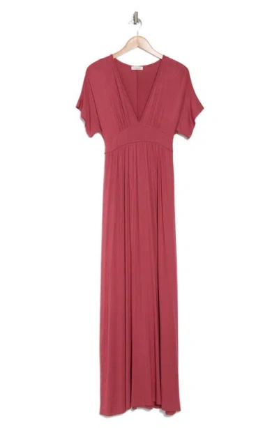 Loveappella Empire Maxi Dress In Pink