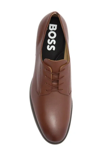 Hugo Boss Boss Colby Plain Toe Derby In Brown