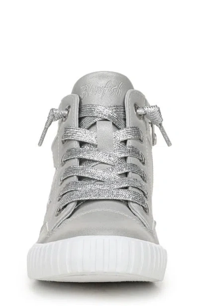 Blowfish Malibu Kids' Wanderland Glitter Star High Top Sneaker In Gray