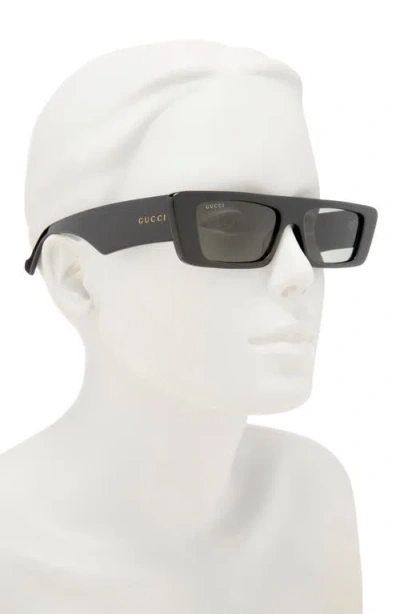 Gucci 54mm Rectangle Sunglasses