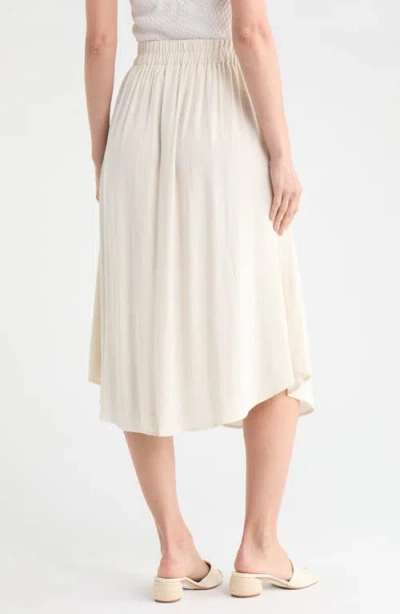 Renee C Tie Waist Midi Skirt