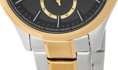 Armani Exchange Ax  Multifunction Two-tone Quartz Bracelet Watch, 42mm