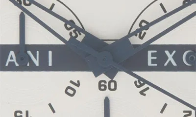 Armani Exchange Ax  Hampton Chronograph Quartz Silicone Strap Watch, 46mm