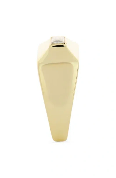 Covet Baguette Cz Signet Ring