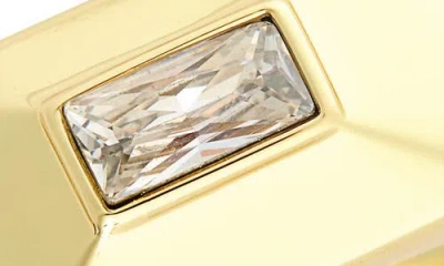 Covet Baguette Cz Signet Ring