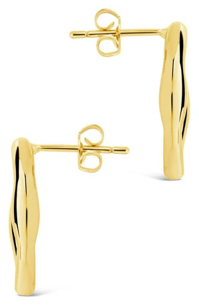 Sterling Forever Sharee Contoured Stud Earrings