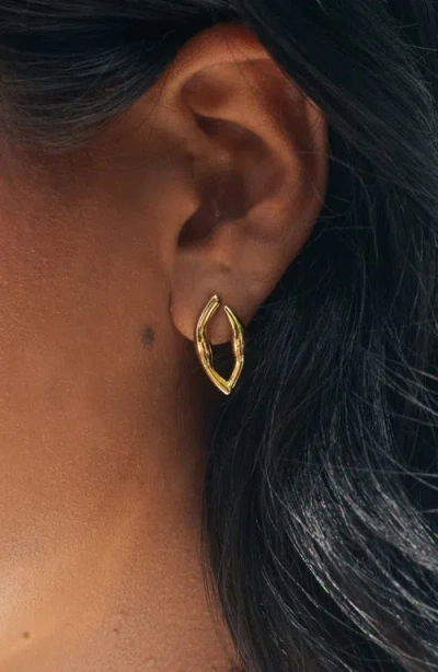 Sterling Forever Sharee Contoured Stud Earrings