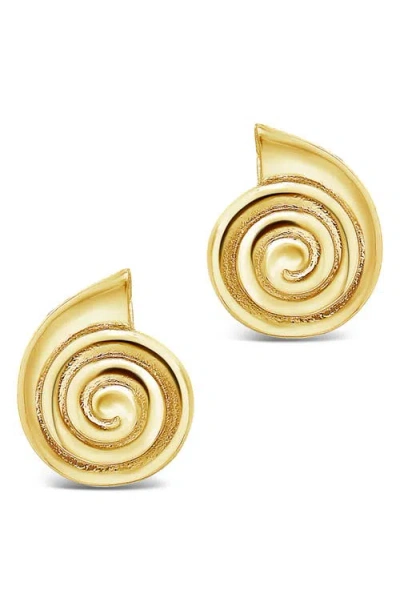 Sterling Forever Shell Stud Earrings