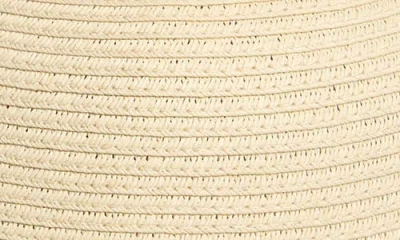 Calvin Klein Metallic Raffia Straw Reader Hat