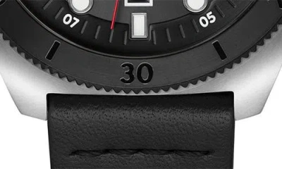 Hugo Boss Boss Visit Leather Strap Watch, 44mm