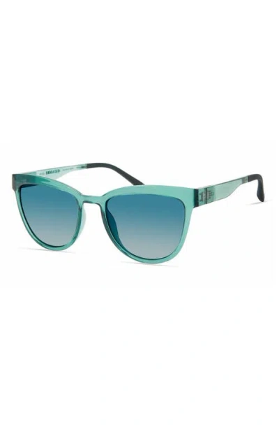 Eco Fuji 53mm Polarized Round Sunglasses