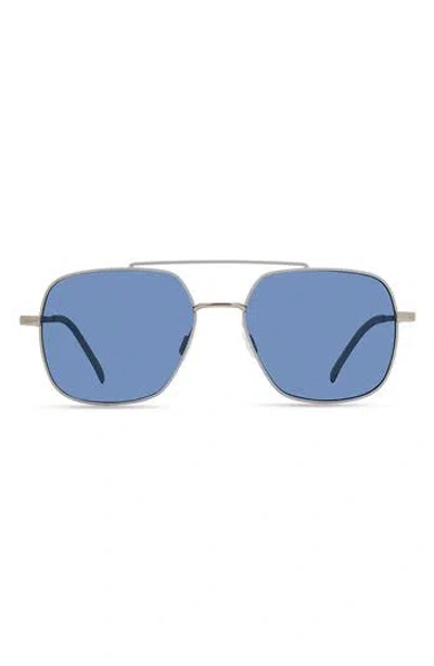 Eco Trinidad 56mm Polarized Aviator Sunglasses
