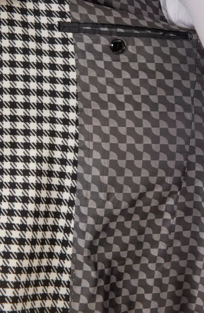 Ron Tomson Trim Fit Check Formal Jacket & Solid Pants Suit