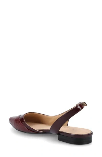 Journee Collection Daphnne Cap Toe Slingback Flat