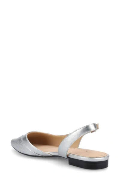 Journee Collection Daphnne Cap Toe Slingback Flat