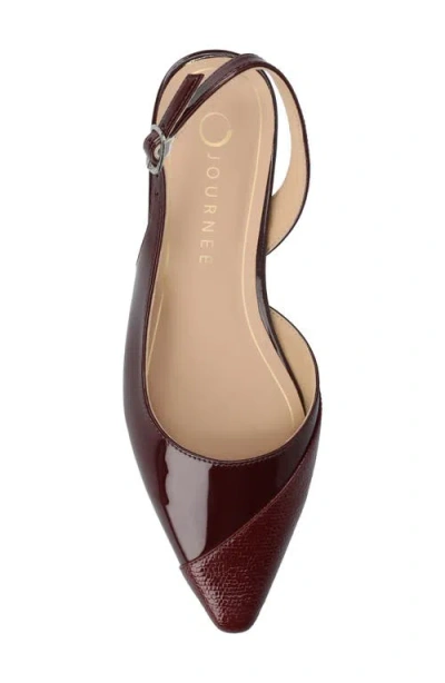 Journee Collection Daphnne Cap Toe Slingback Flat