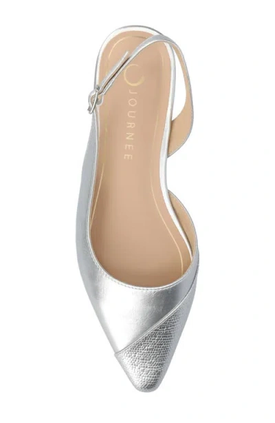 Journee Collection Daphnne Cap Toe Slingback Flat