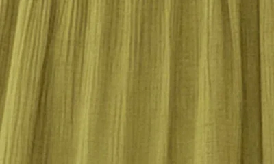 August Sky Split Neck Tiered Midi Dress