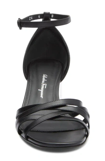 Ferragamo Woman Sandals Black Size 5.5 Calfskin In Black