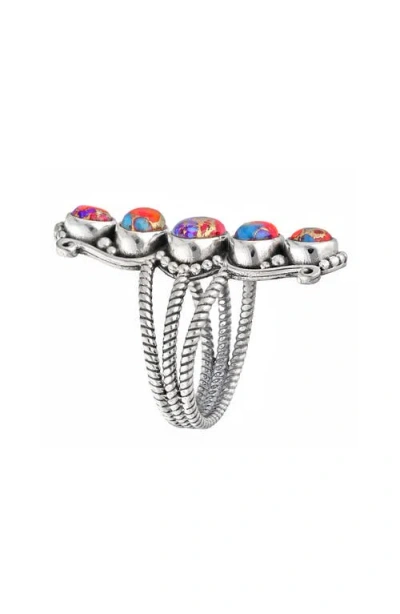 Ys Gems Oval Cut Turquoise Ring