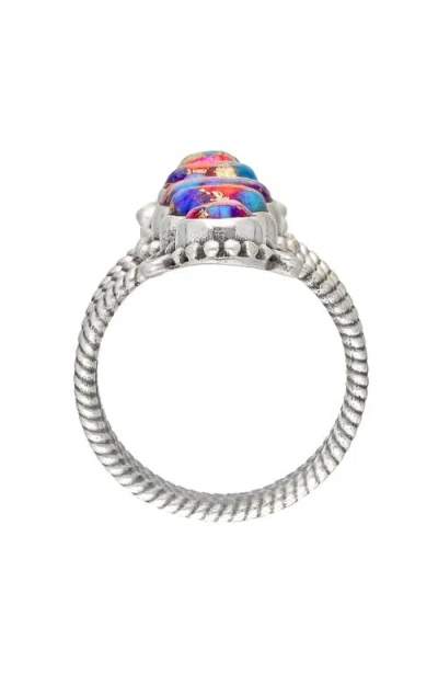 Ys Gems Oval Cut Turquoise Ring