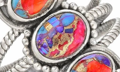 Ys Gems Oval Cut Turquoise Ring