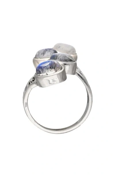 Ys Gems Moonstone Bypass Ring
