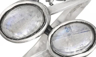 Ys Gems Moonstone Bypass Ring