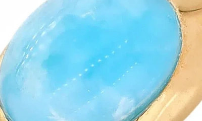 Ys Gems Larimar Signet Ring