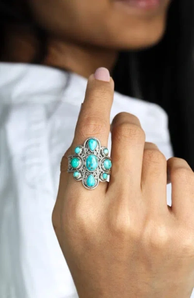 Ys Gems Bezel Set Turquoise Ring