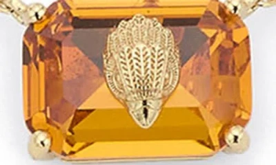 Kurt Geiger London Emerald Cut Crystal Pendant Necklace