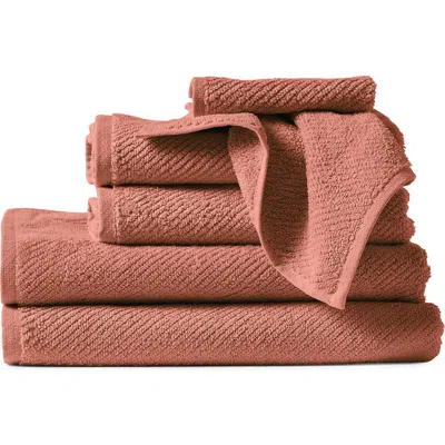 Coyuchi Air Weight® 6-piece Organic Cotton Towel Set In Brown