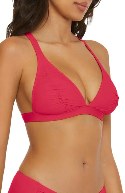 Bca By Rebecca Virtue Shirred Halter Bikini Top