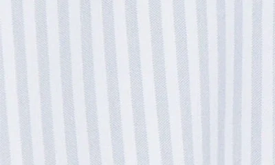 Eleventy Stripe Brushed Oxford Button-up Shirt In Blue