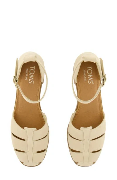 Toms Jaclyn Ankle Strap Fisherman Sandal In Neutral