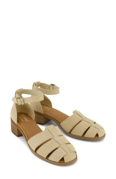 Toms Jaclyn Ankle Strap Fisherman Sandal In Neutral