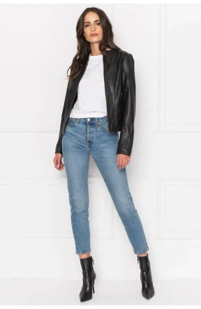 Lamarque Arlette Leather Biker Jacket