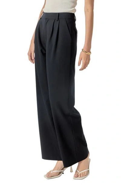English Factory Pleat Front High Waist Wide Leg Pants