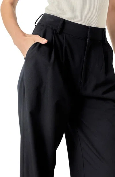 English Factory Pleat Front High Waist Wide Leg Pants