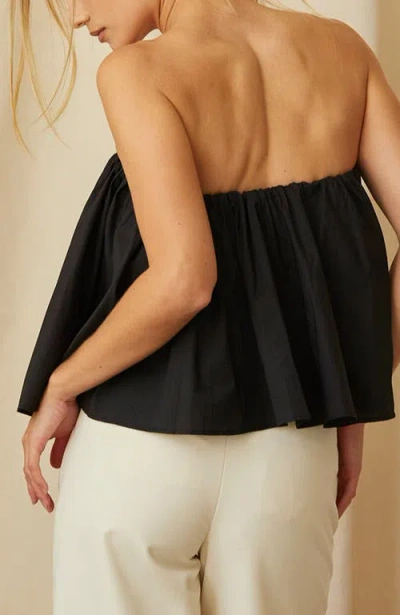 Crescent Poplin Tube Top