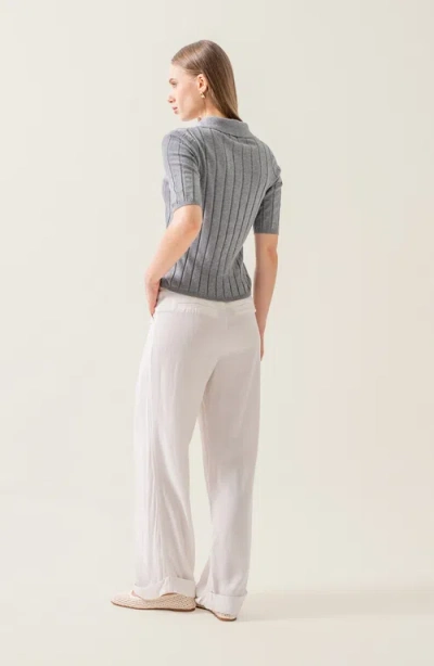 Italic Elise Featherlight Polo In Gray