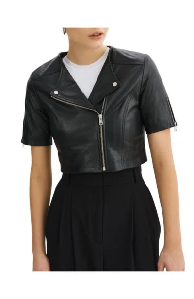 Lamarque Kirsi | Cropped Biker Jacket