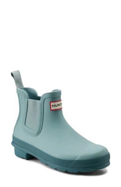 Hunter Original Waterproof Chelsea Rain Boot In Blue