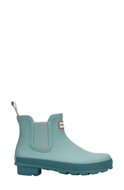 Hunter Original Waterproof Chelsea Rain Boot In Blue