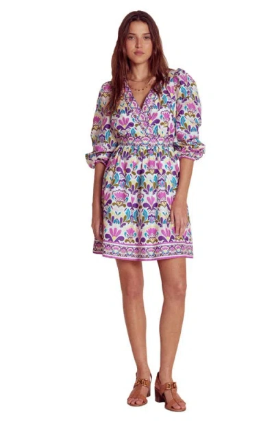 Boden Mya Print Long Sleeve Cotton Dress