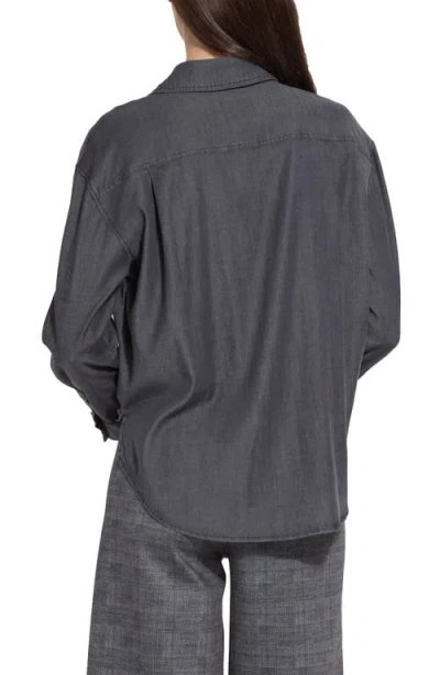 Lyssé Lysse Lunette St. Chambray Button-up Shirt In Gray