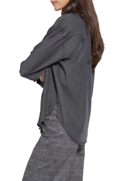 Lyssé Lysse Lunette St. Chambray Button-up Shirt In Gray